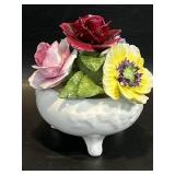 Vintage Radnor Porcelain Flower Bouquet Bone