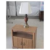 Modern Microwave Stand & Table Lamp