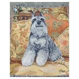 WOVEN LOVE MY SCHNAUZER TAPESTRY THROW