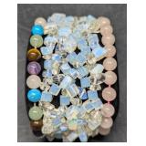 Natural Semi Precious Gemstone Stretch Bracelets