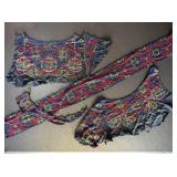 Antique Beadwork Salvaged from Dress Glass Beads