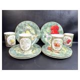 12 Pieces Fruit Themed Dessert Set ï¿½Lattice