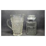 Wexford Glass Canister & Pitcher