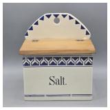 ANTIQUE GERMAN BLUE & WHITE SALT CELLAR