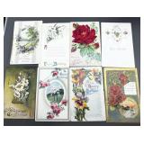 24 Antique Postcards