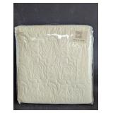 Rosalie Queen / Full Size Quilt in Ivory  (quilt