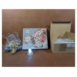 Wm. A. Rogers Bell Trivet, 24 Holy Water Bottles,