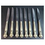 8 Gorham Sterling Silver Handled Knives Flatware