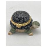 WESTLAND CERMIC TURTLE JEWELRY/TRINKET BOX