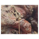 10K Gold Fleur-de-lis Stick Pin