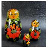 Small Nesting Dolls Russian Hand Painted