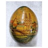 Hand Painted Wood Russian Egg
