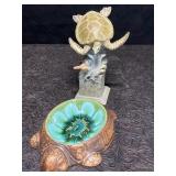 VINTAGE TREASURE CRAFT TURTLE TRINKET BOWL HAWAII