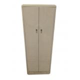 Vintage Metal Storage Cabinet with Contents