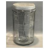 Colonial Style Hoosier Cabinet Glass Canister