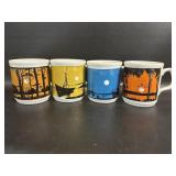 Mid Century Coffee Cups Table Tops Cartwrights