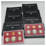 6- 1981 U.S MINT PROOF COIN SETS