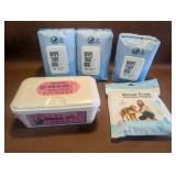Dog Wipes, Rinse Free Shampoo Mittens