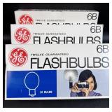3 Pkg of 6B Flash Bulbs NOS 12 Bulbs per Pack