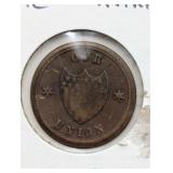 NO DATE CIVIL WAR TOKEN OUR UNION