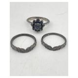 3 FASHION JEWELRY RINGS