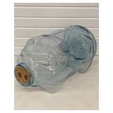 LARGE GLASS PIG JAR THIS LITTLE PIG WENT TO