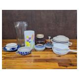 Cornflower Blue Corningware Stoneware & Vases