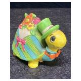 VINTAGE HOLIDAY FAIR CERAMIC TURTLE BANK JAPAN