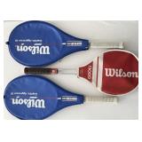 3 Wilson Tennis Racquets. 2 New Graphite