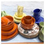 Colorful Mix & Match Dish Lot -36 Pieces-