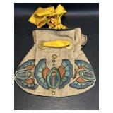 A Embroidered Bag Arts and Crafts Handbag Linen