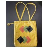 Very Vintage Vinyl Bag Drawstring Top w Zippered