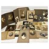 Large Lot Antique Portrait Photos Photographs ,