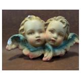 Vintage Chalkware Cherubs, Damaged
