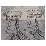 Rustic Arrow Style Wrought Iron Bean Planters