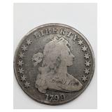 1799 OVER 8  13 STAR BUST DOLLAR HAS A GOLD PC