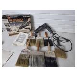 Paint Brushes & Heat Gun / Paint Stripper