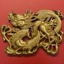 4x6 Large Gold Chinese Dragon Wall Art Fiberglass