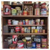 Retro Cabinet & Coffee / Spices Tin Collection