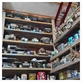 Contents of Corner: Motors, Tools, Tins (North)