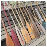 Lot of Wood Paddles