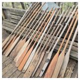 Lot of Wood Oars