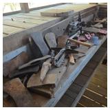 Contents of Benchtop: Axe & Tool Heads