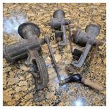 Antique Food Chopper Trio
