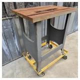 Davis & Wells Table Saw Base on Dolly