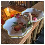 Vintage Italian Ceramic Divided Dish
