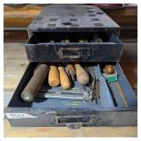 Black Metal Hardware Storage w/ Files