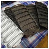 Lot of 5 Corn Stick Pans