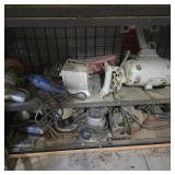 Power Tools in Lower Cabinet