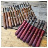 Lot of 21 Craftsman Lathe Tools